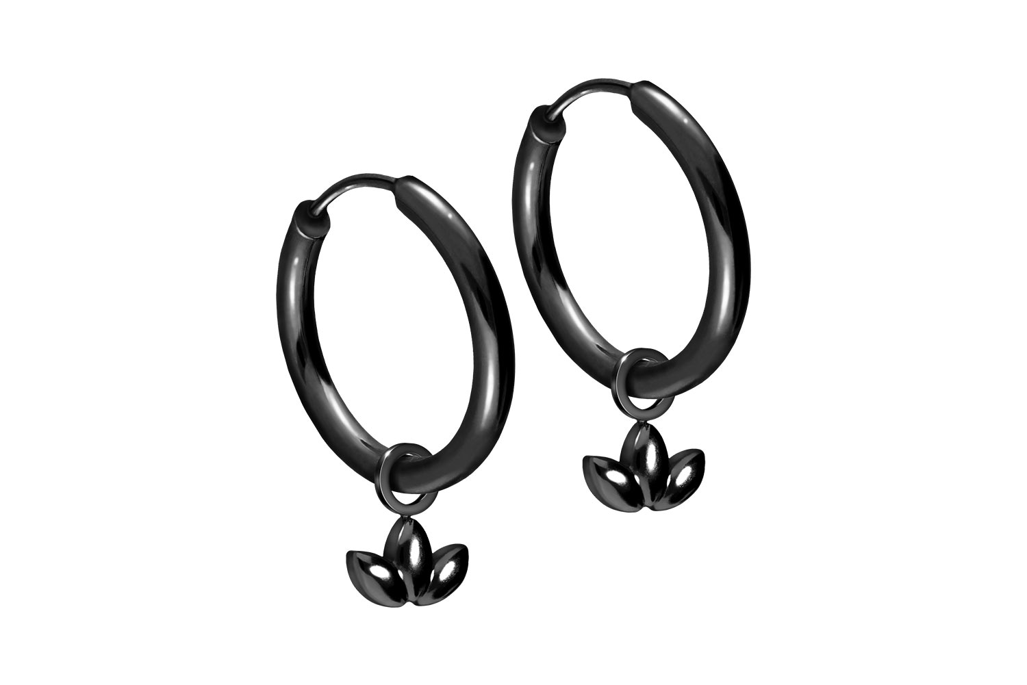 Chirurgenstahl Ohrclicker Creolen LOTUSBLÜTE von Piercingline